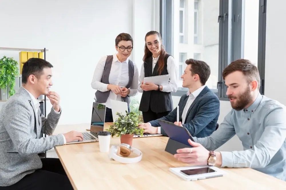 Great Leader In Modern Workspace